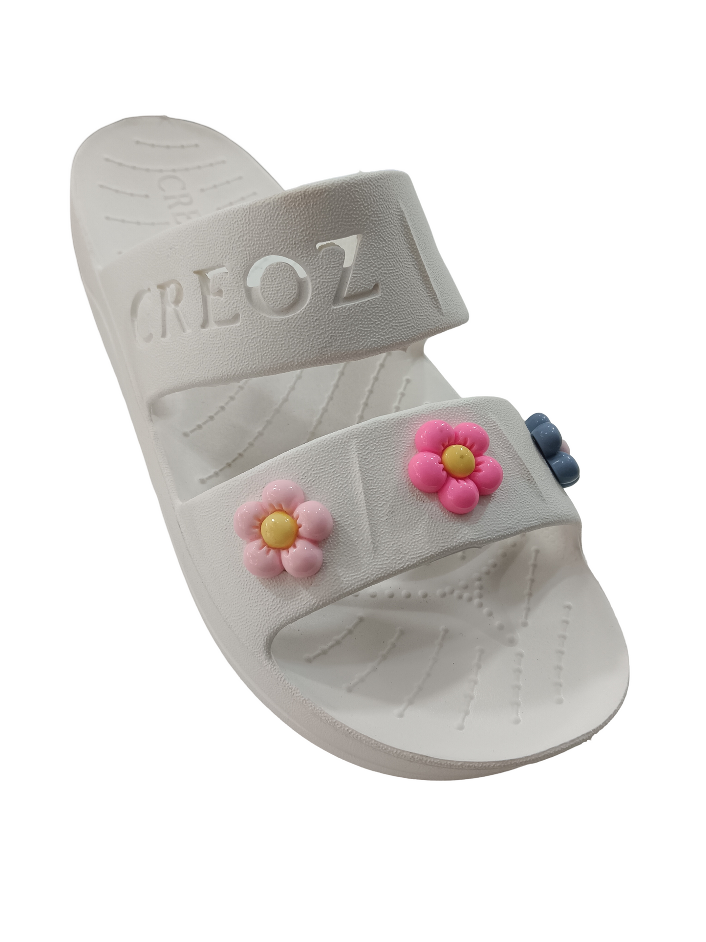 Women's SuperSoft White Opentoe Slipper