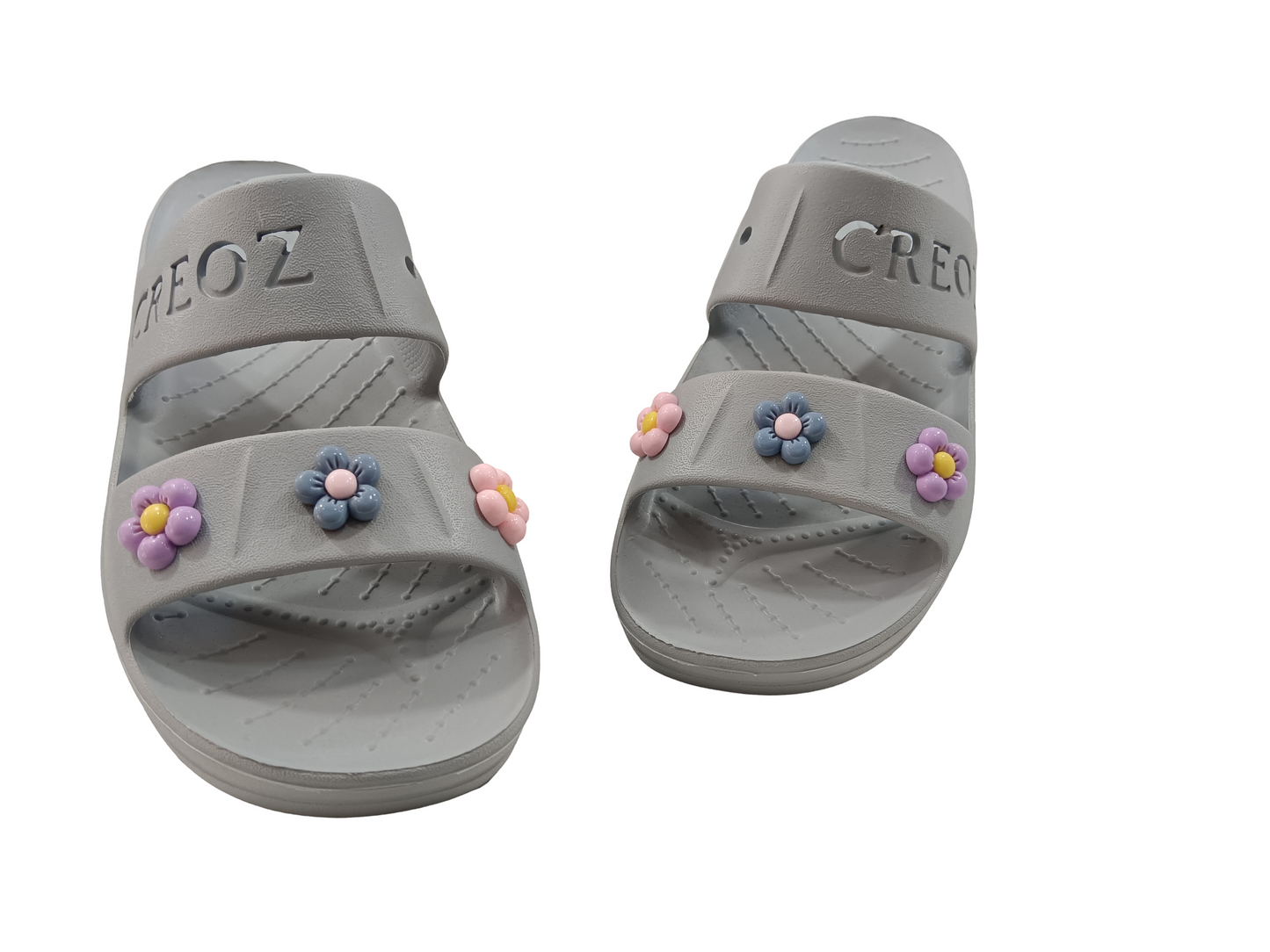 Women's SuperSoft Grey Opentoe Slipper