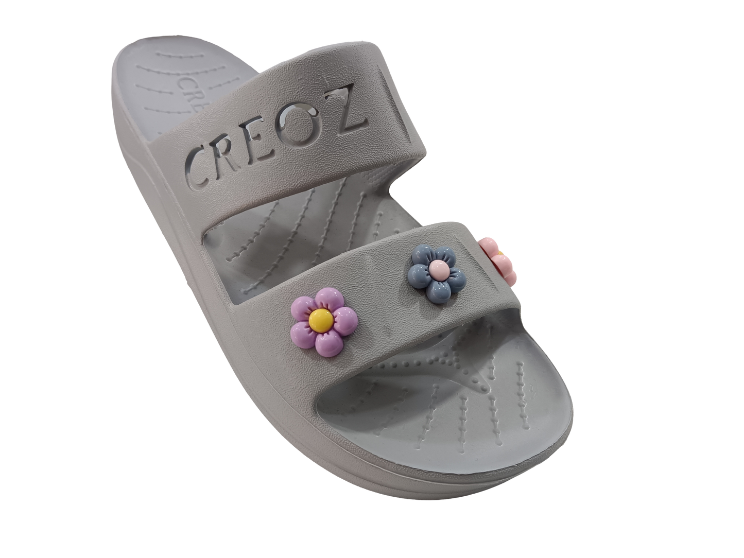 Women's SuperSoft Grey Opentoe Slipper