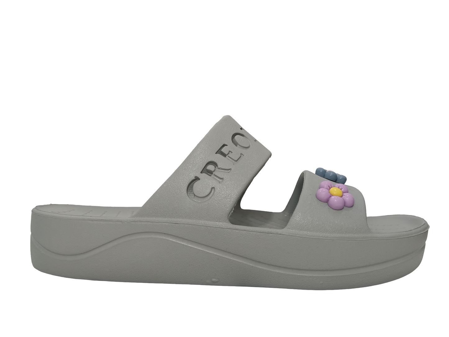 Women's SuperSoft Grey Opentoe Slipper