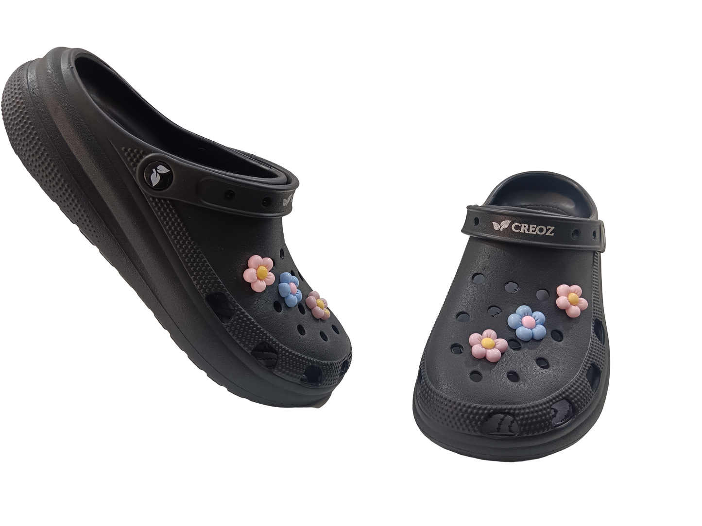 Women's Fancy Soft Black Crocs