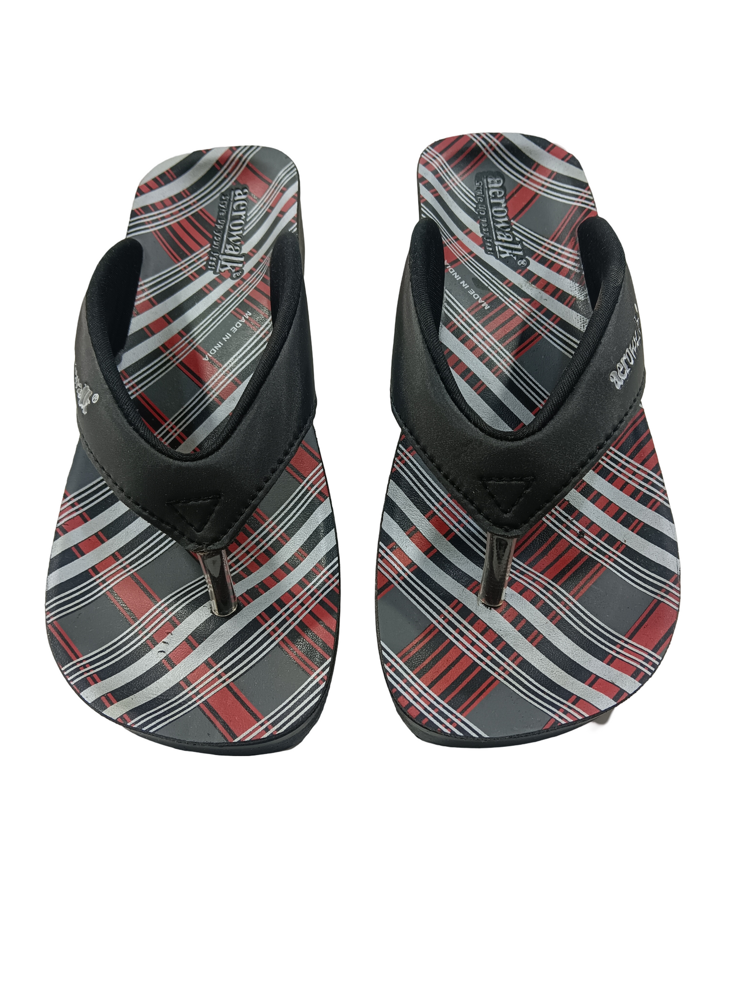 Women's Red Black Aerowalk Chappal