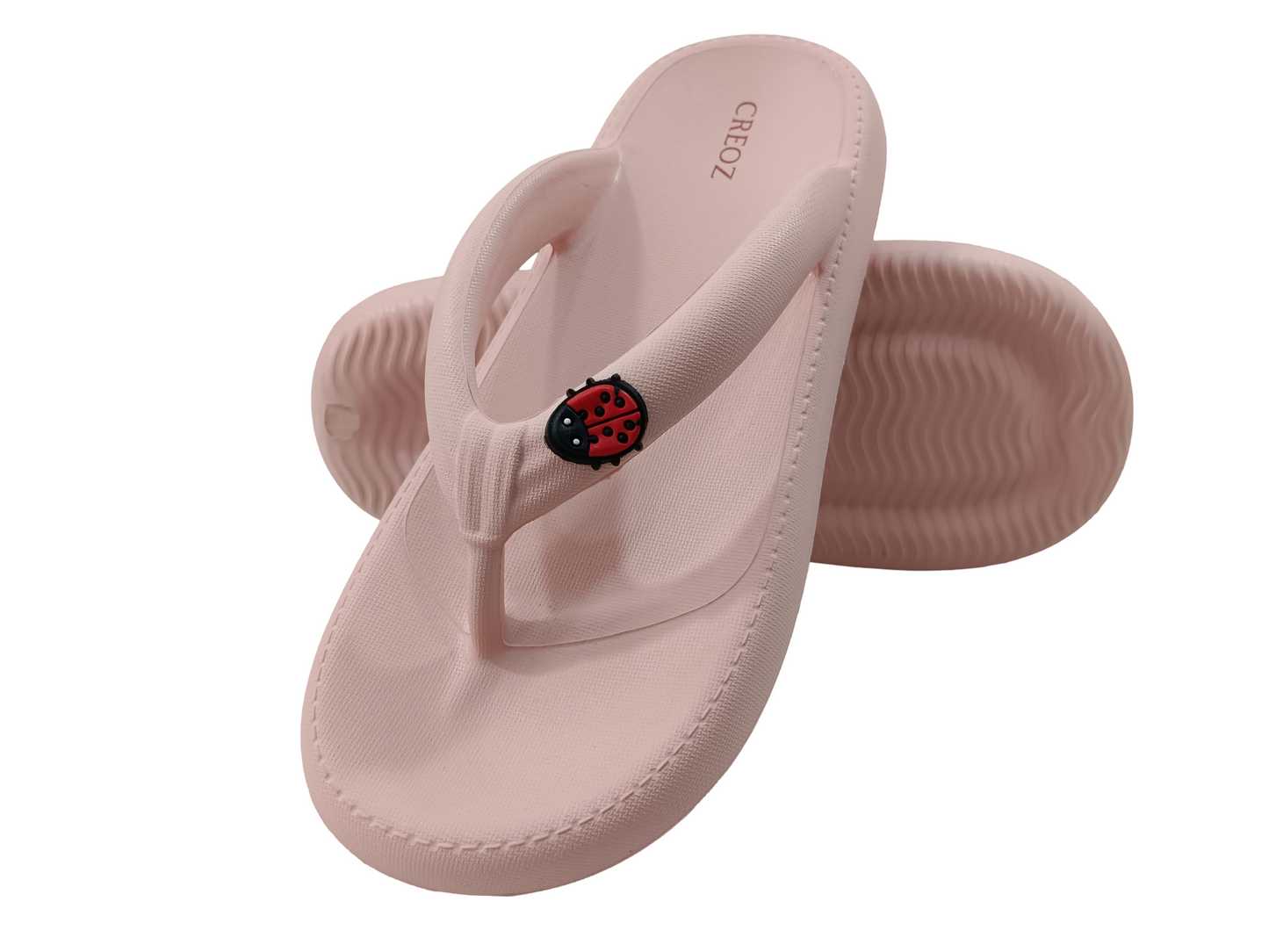 Women's Apricot Flat Soft Slipper