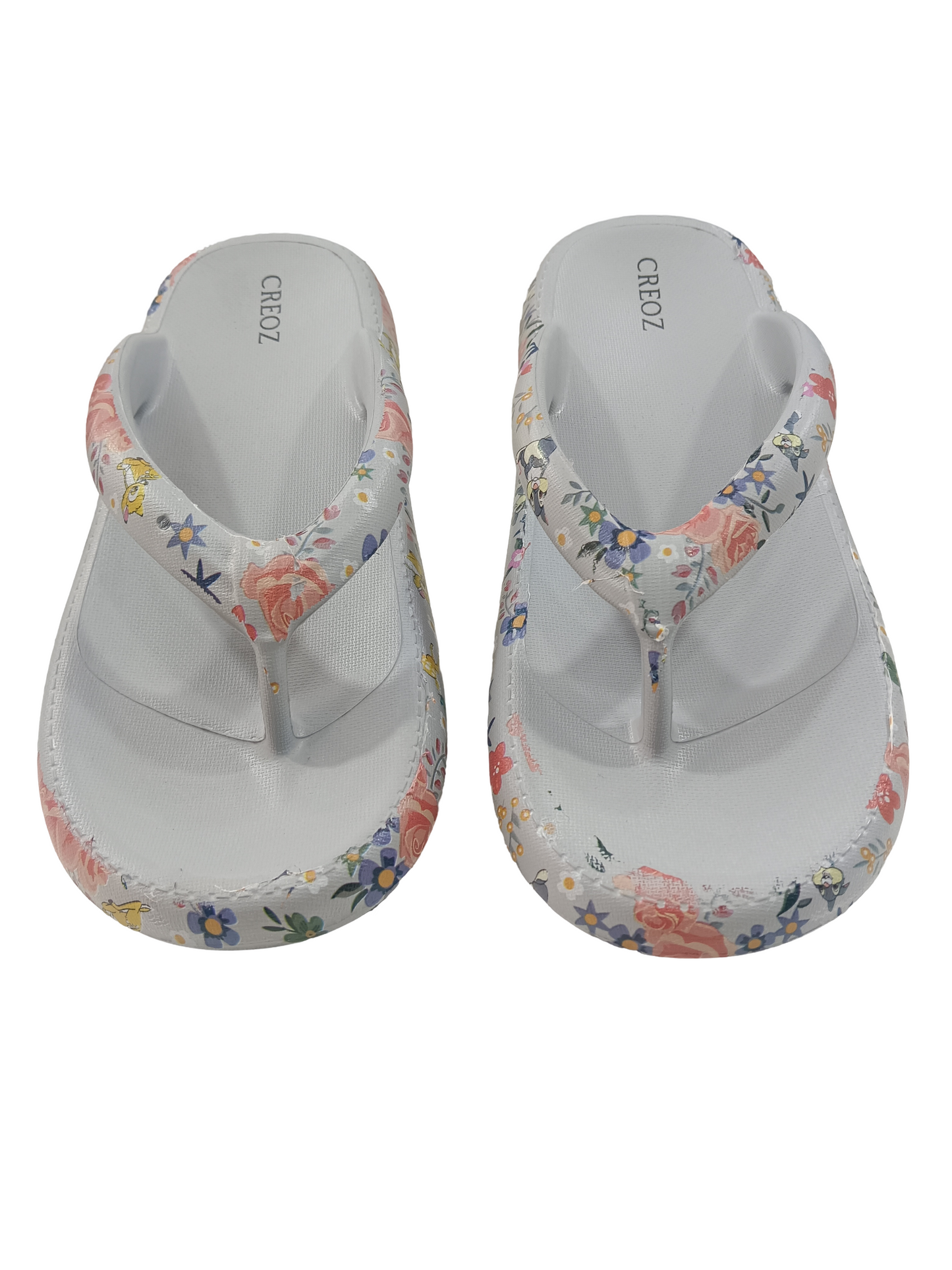 Women's Floral Grey Slipper