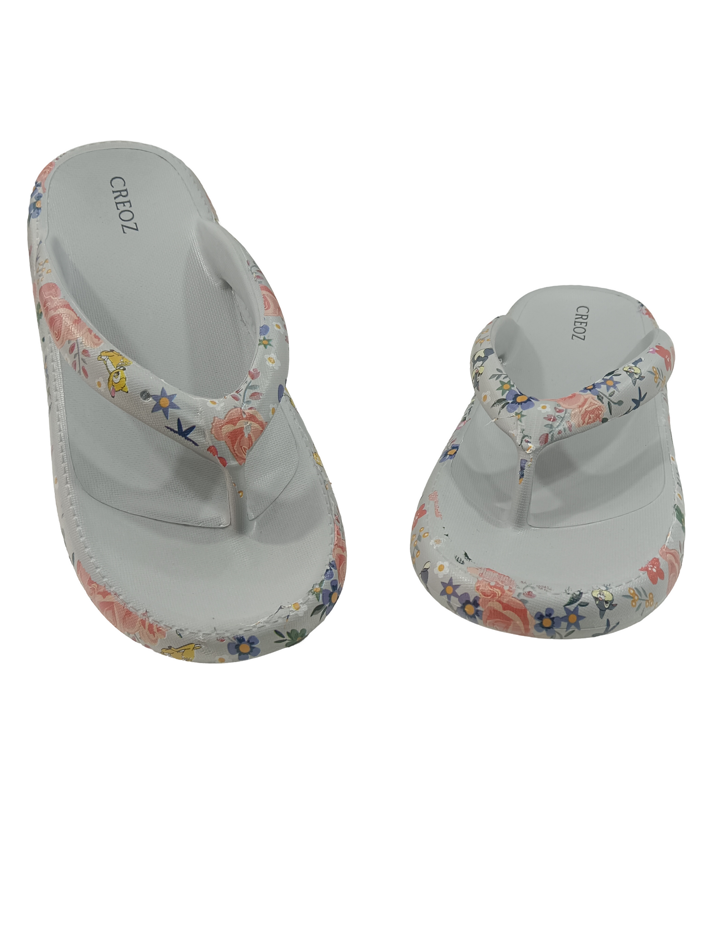 Women's Floral Grey Slipper