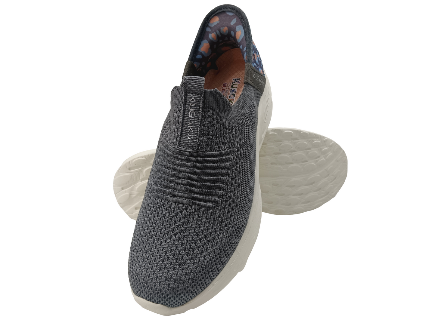 Women's Handsfree Memory Foam Grey Shoes