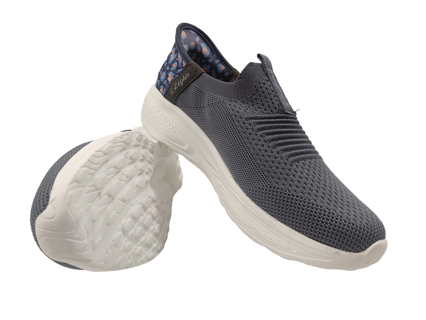 Women's Handsfree Memory Foam Grey Shoes