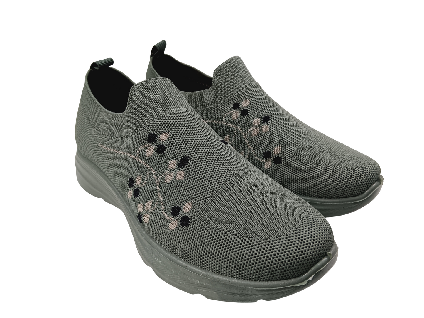 Women's Olive Memory Foam Shoe