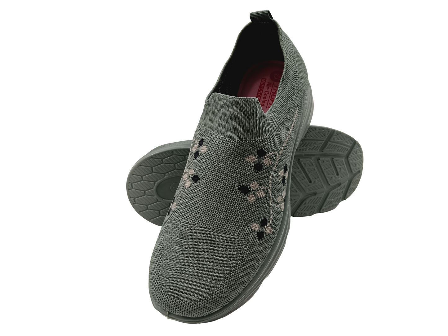 Women's Olive Memory Foam Shoe