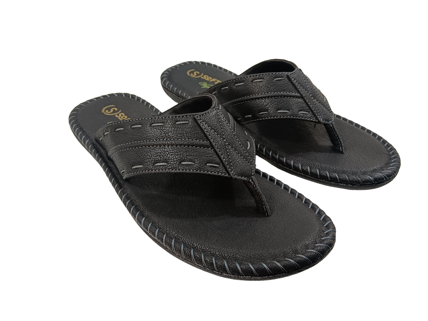 Men's Black Soft Doctor Chappal