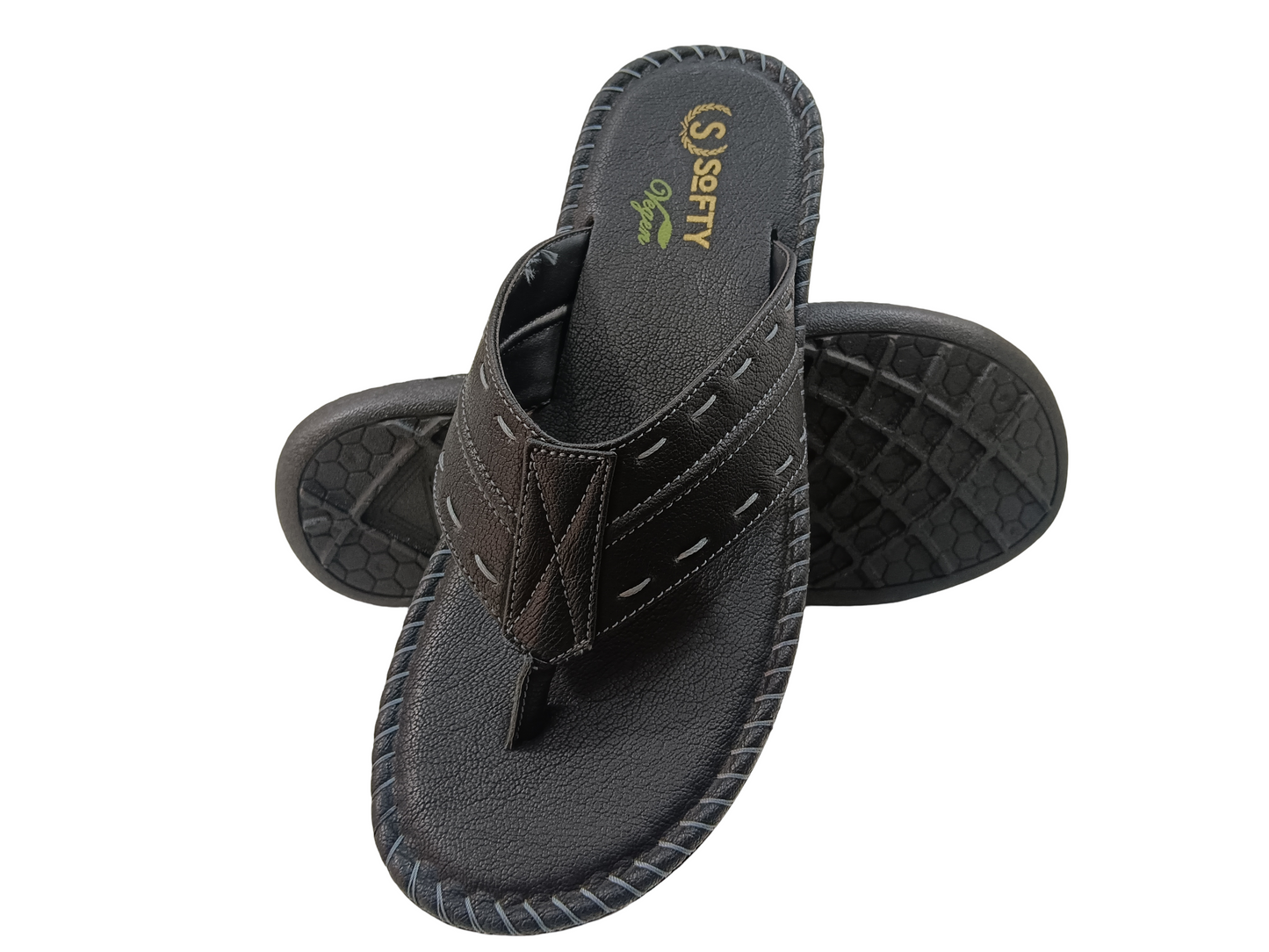 Men's Black Soft Doctor Chappal