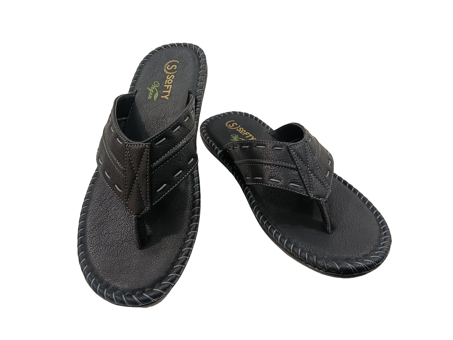 Men's Black Soft Doctor Chappal