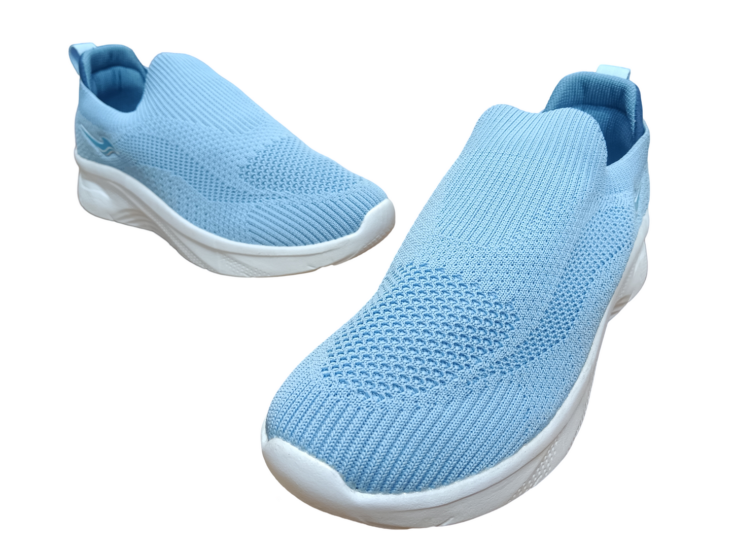 Women's Memory Foam Light Blue Shoes