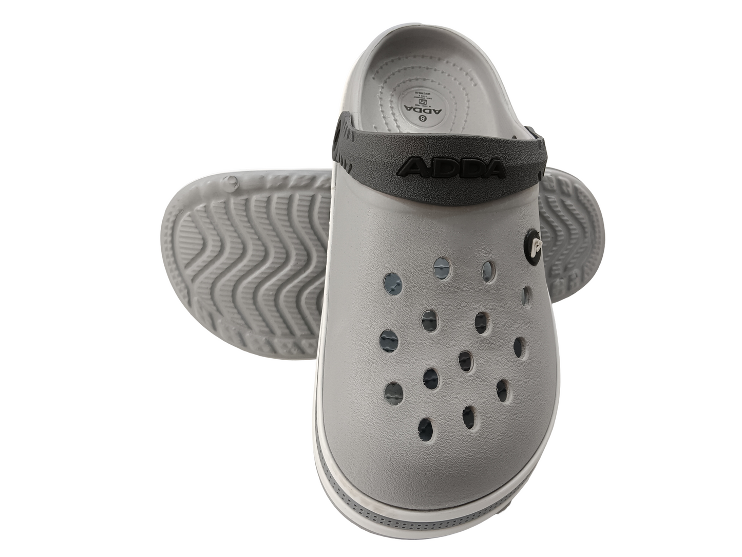 Men's Adda Soft Crocs Grey