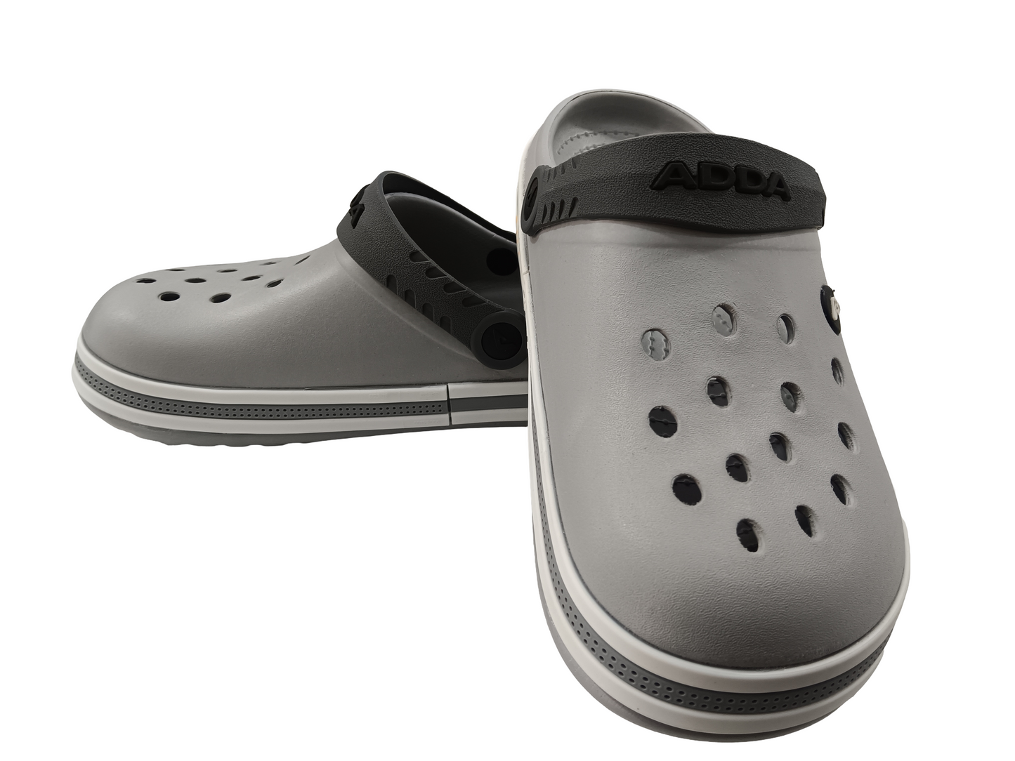 Men's Adda Soft Crocs Grey