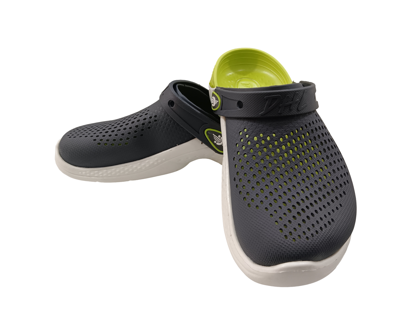 Men's Grey/Green Soft Crocs
