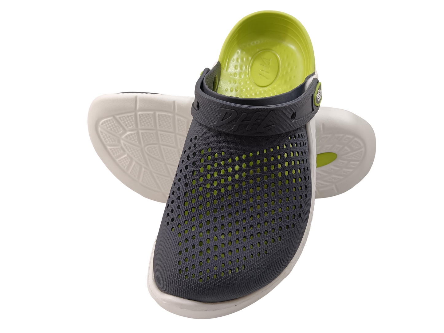 Men's Grey/Green Soft Crocs