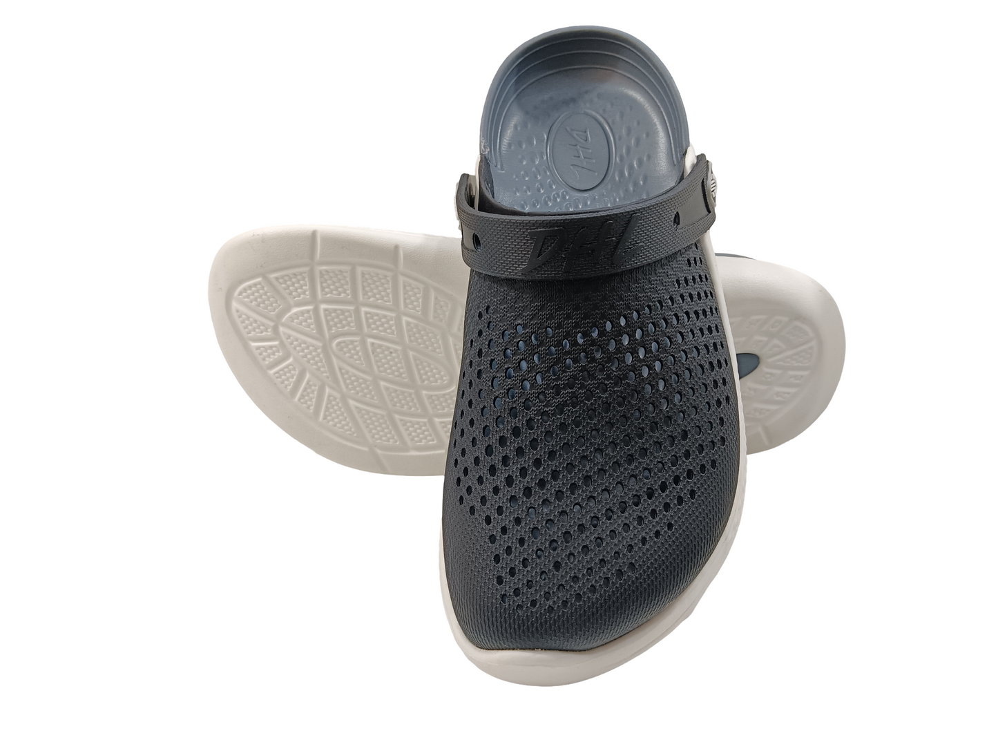 Men's Black/grey Soft Crocs