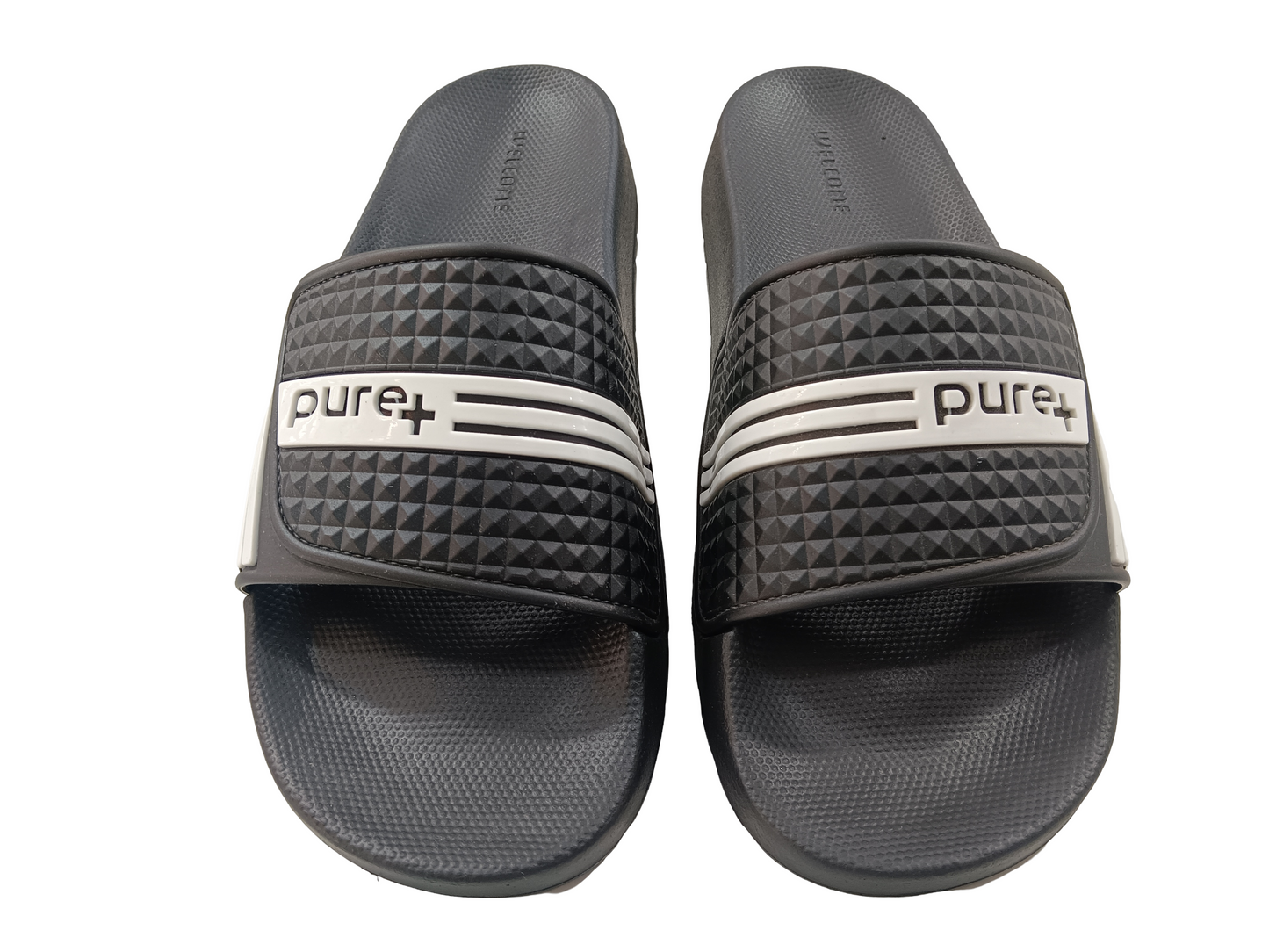 Mens Blk/Wht Flip Flops