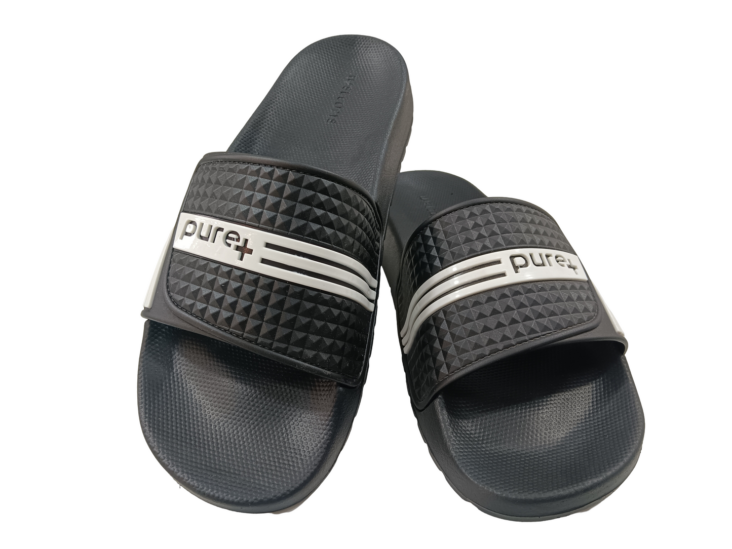 Mens Blk/Wht Flip Flops