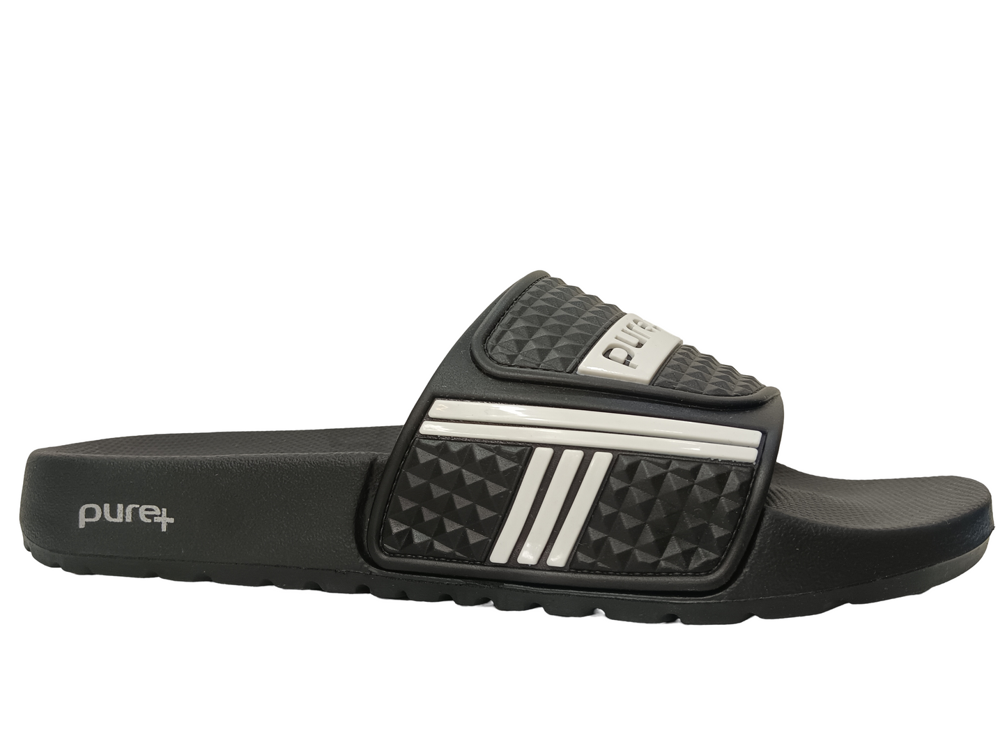 Mens Blk/Wht Flip Flops