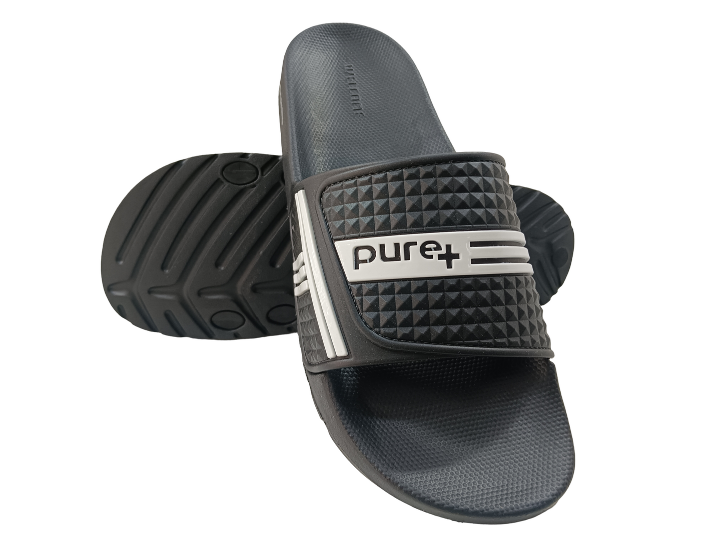 Mens Blk/Wht Flip Flops