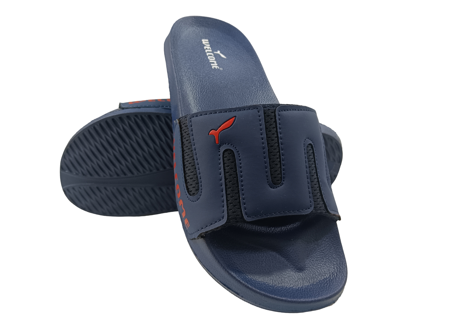 Mens Blue Soft Flip Flops