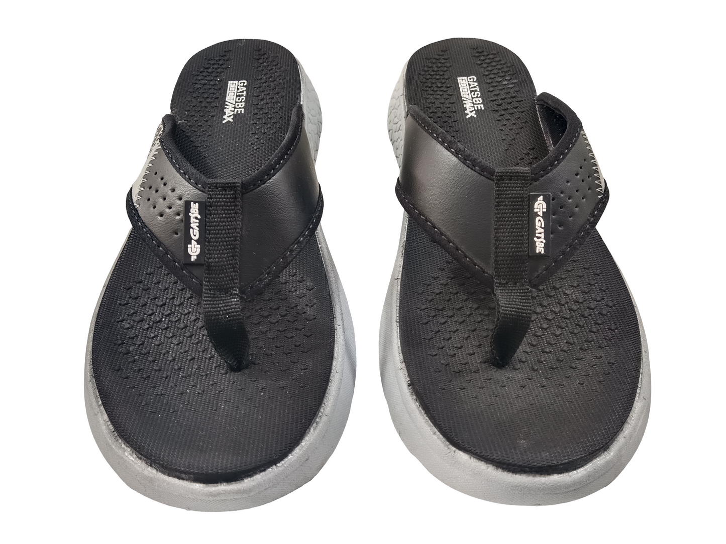 Mens Soft Blk/Gry Slipper