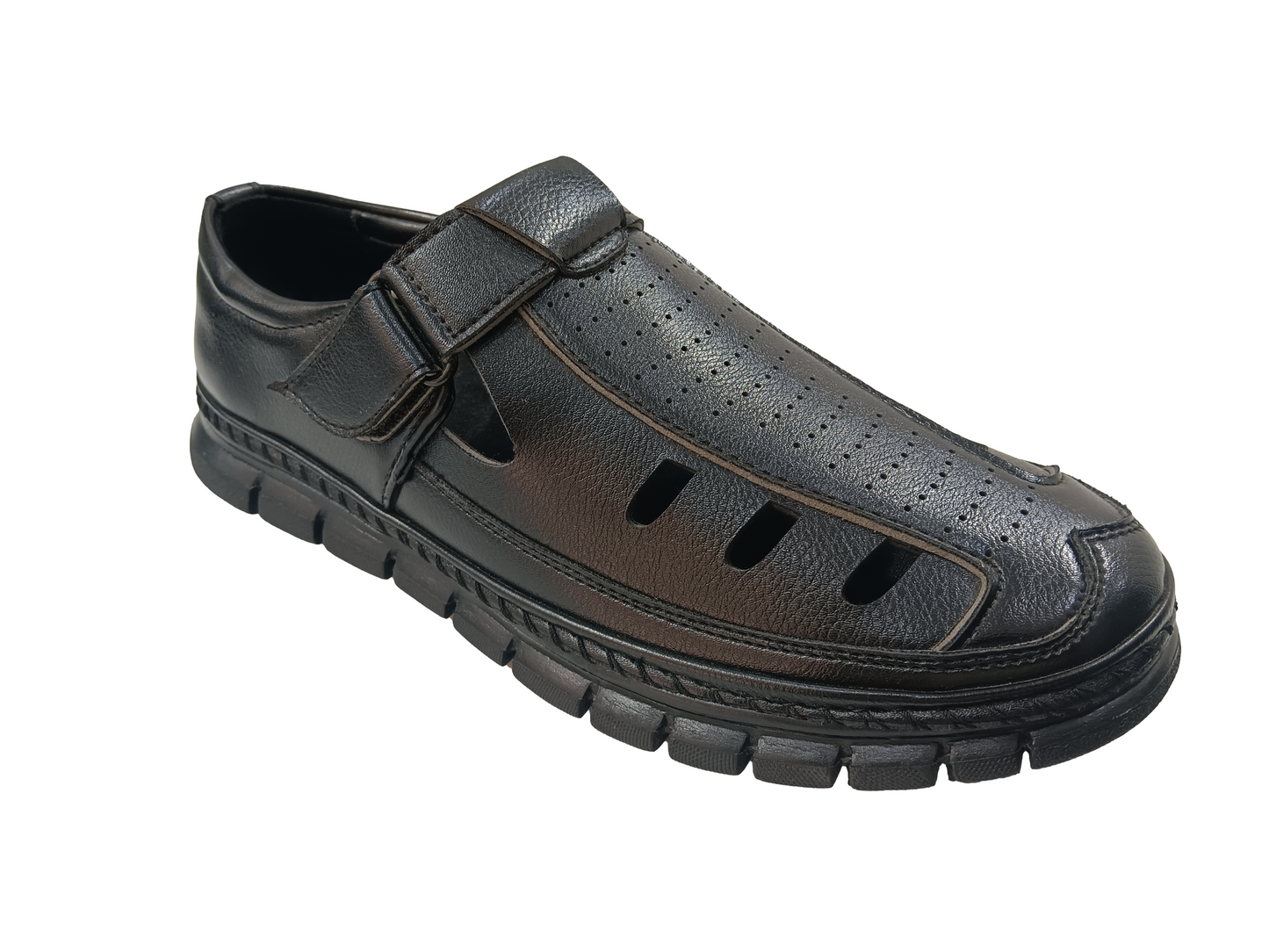 Mens Black Doctor Soft Sandal