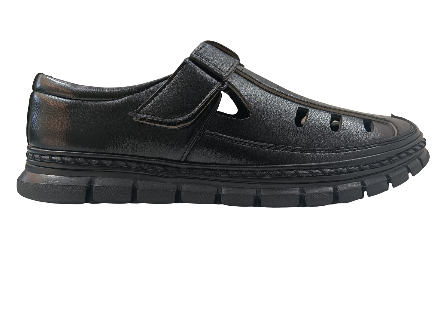 Mens Black Doctor Soft Sandal