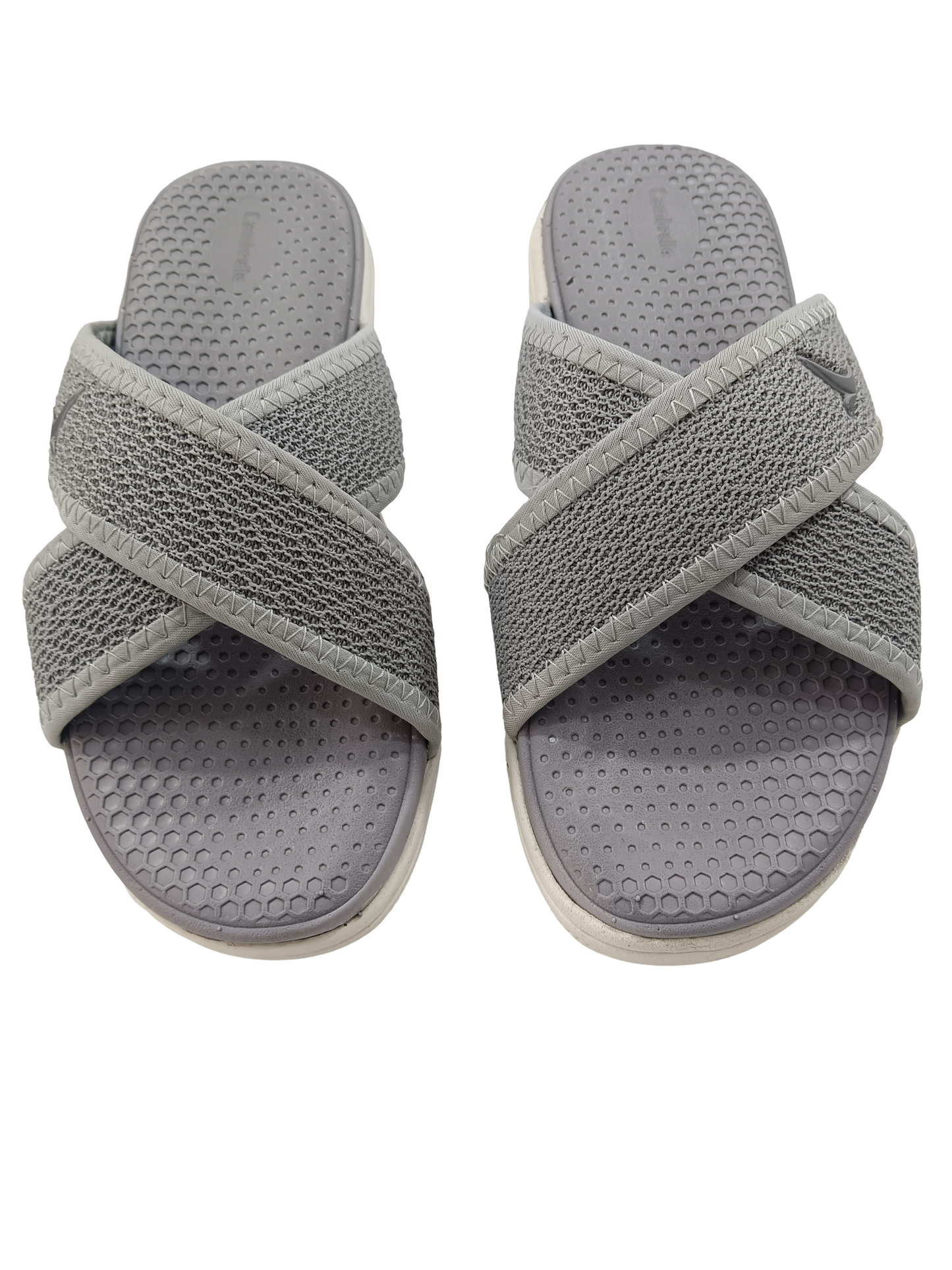 Women's Ultrasoft Grey Cross Slipper
