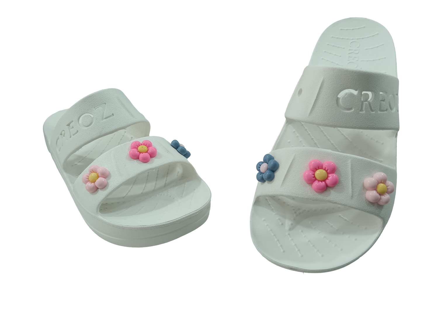 Women's SuperSoft White Opentoe Slipper