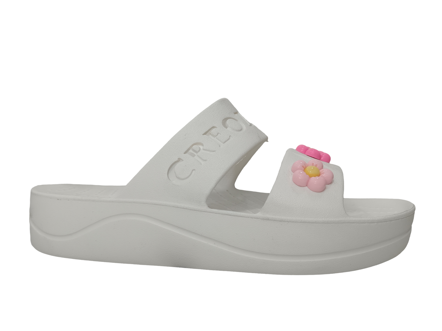 Women's SuperSoft White Opentoe Slipper