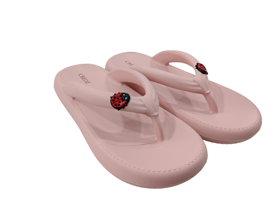 Women's Apricot Flat Soft Slipper