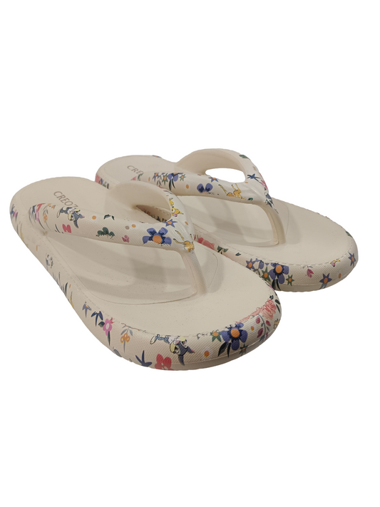 Women's Floral Cream Slipper Soft