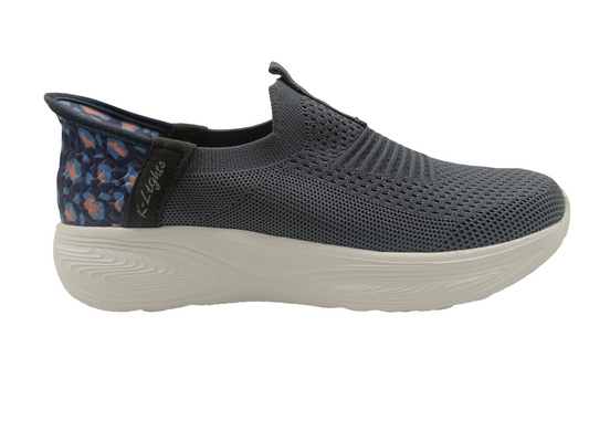 Women's Handsfree Memory Foam Grey Shoes