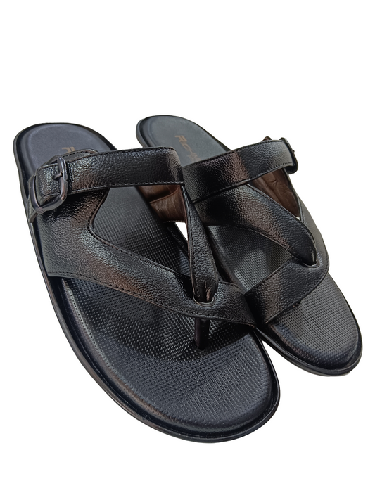 Men's Black Soft Doctor Chappal