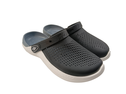 Men's Black/grey Soft Crocs